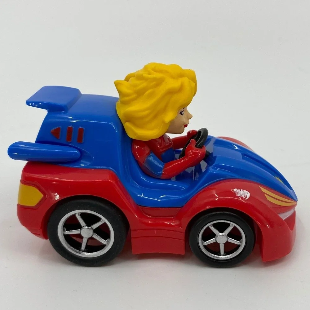 Marvel Captain Marvel Carol Danvers Toy Race Car Red Blue‎ 2019 - Pull Back